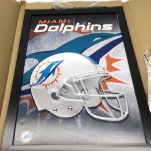 NFL Miami Dolphins - Helmet framed Wall Poster!#playoffs